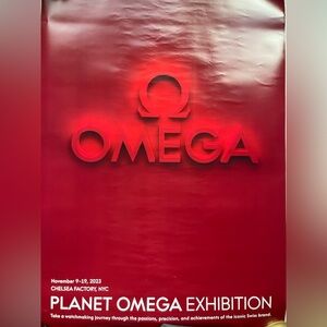 PLANET OMEGA Watch November 2023 Chelsea Factory Exhibit NYC Official Poster